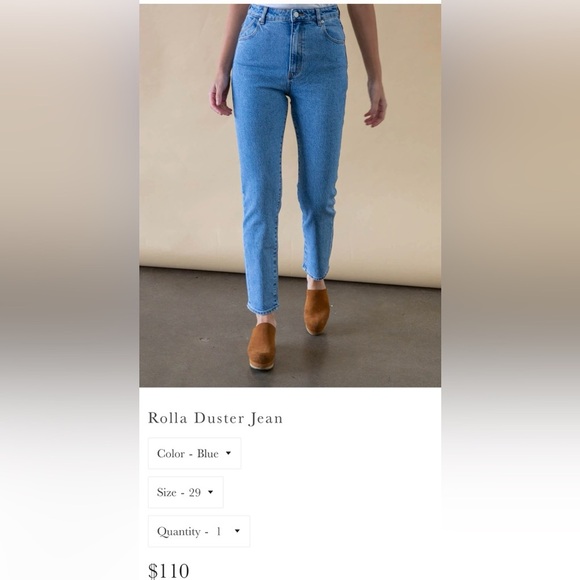 Rollas Slim Leg Jeans size 25 - Picture 1 of 10